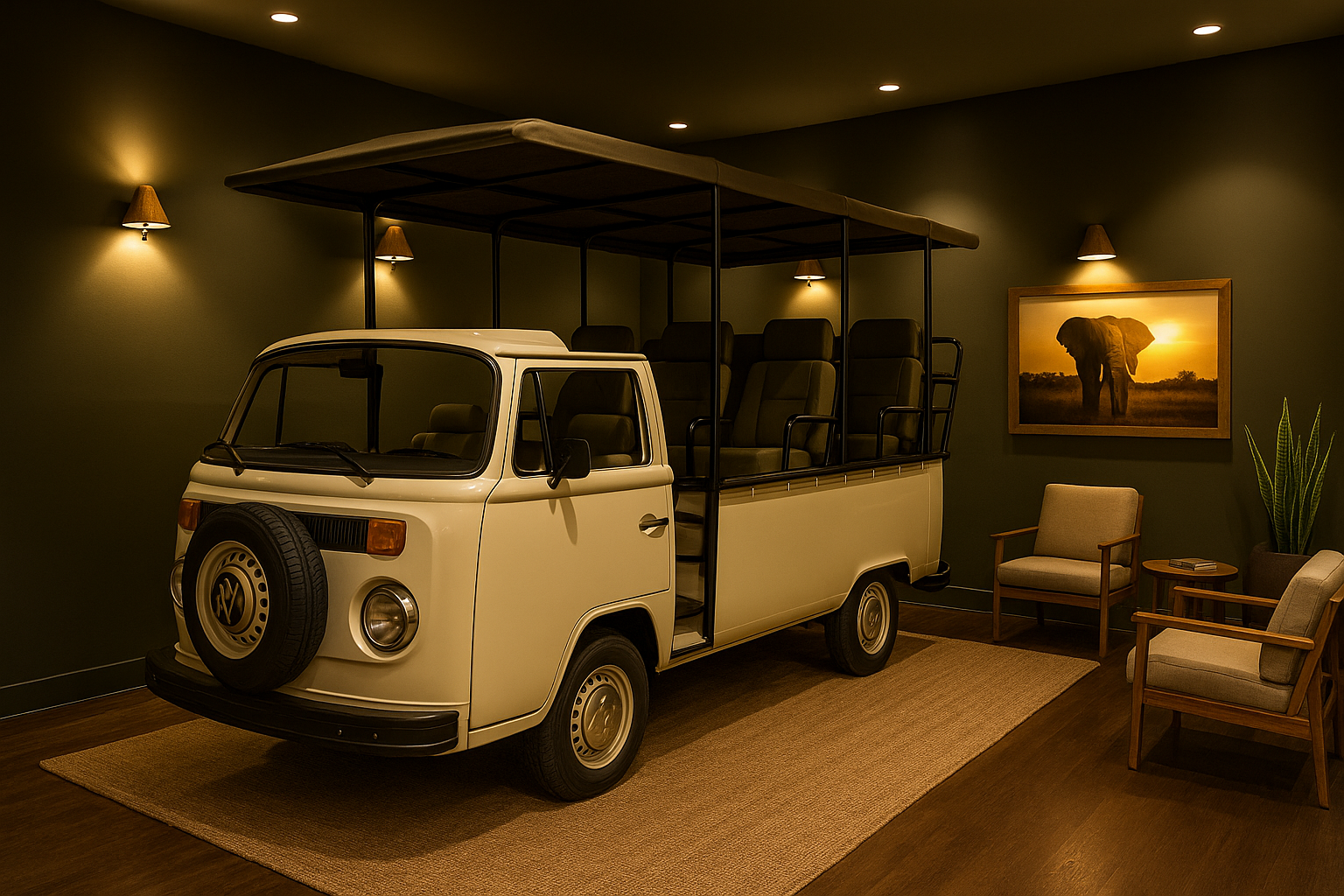 Wildroom VR-Raum – Safari Jeep